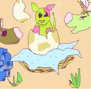 トットが生まれた！イラスト画像